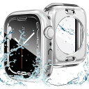 【2023強化版】 for Apple Watch ケース 360度全面防水 バンド 水泳・スポーツ専用 ガラスフィルム 一体型 apple watch 用 カバー 360フルボディ防水 アップルウォッチ ケース Apple Watch Series