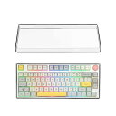 75% ノブ キーボード ダストカバー 透明アクリル キーパッドカバー 84キー コンピューターキーボード用 Keychron Q1 HE、 Q1 Max、 Q1 Pro、 EPOMAKER TH80 75% 対応 Glorious Gaming -