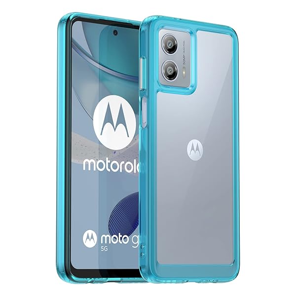 moto g53j 5G / moto g53s 5G / g53y 5G / Moto G53 2023 ケース『』新型 軽量 超薄型 TPU+PC 透明 カバー moto g53j 5G / moto g53s 5G / g53y 5G / Mo