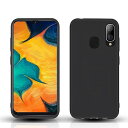 Galaxy A30 SCV43 ケース ブラック Galaxy A30 用の保護ケース TPU シリコン 耐衝撃 磨り表面 指紋防止 軽量 薄型 ストラップホール付き 保護 カバー(ブラック)