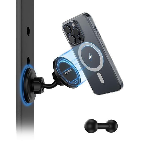 マグネット式 ジム磁気電話ホルダー Magsafe用 デュアル磁気電話ホルダーマウント 360°調整可能 デュア..