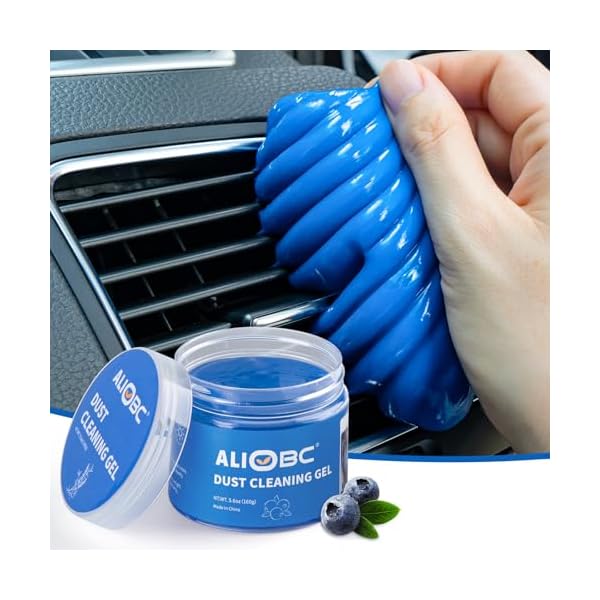 ジェルクリーナー 車内清掃 ホコリ取り 掃除 スライム キーボードの隙間のゴミとホコリ 吸着 マジッククリーニングジェル車 カー用品便利グッズ 繰り返し使えるお掃除スライム ブルー 160g