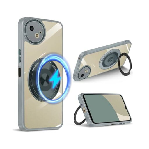 Aquos Wish 4 用 ケース SH-52E / A402SH ケース クリア リング付き 360°回転スタンド MagSafe対応 ワイアレス充電対応 耐衝撃 アクオス ウィッシュ4 カバー 軽量 薄型 人気 Aquos wish4 スマホケ Aquos Wish 4 用 ケース SH-52E / A402SH ケース クリア リング付き 360°回転スタンド MagSafe対応 ワイアレス充電対応 耐衝撃 アクオス ウィッシュ4 カバー 軽量 薄型 人気 Aquos wish4 スマホケ