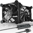 Novonest usbファン 冷却ファン USB扇風機 静音 4段階風量調整 800-1600RPM 12cm 小型扇風機 pc fan 5V 強力 ミニ扇風機「U3UK2」