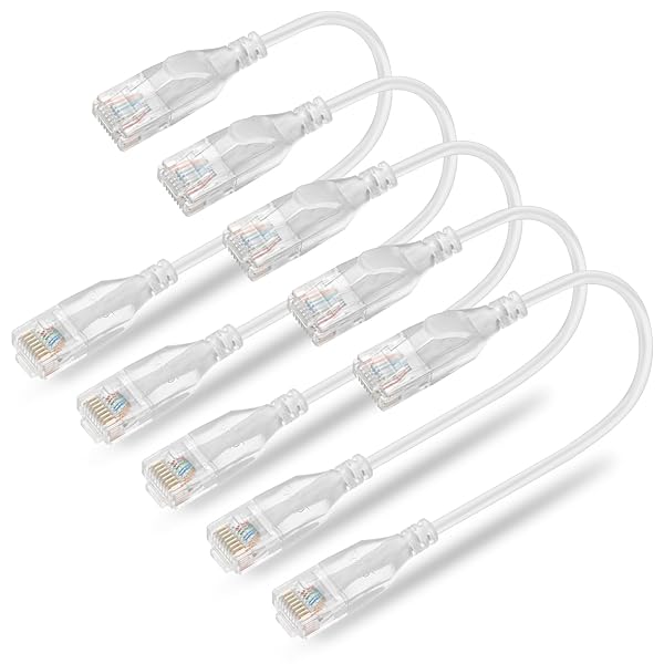 Cat6A LANケーブル 短い ランケーブル 0.15m 5本セット RJ45コネクタ 10Gbps サーバー 企業様向け イーサネット 有線lan 全長さ15cm 業務でも家庭でも