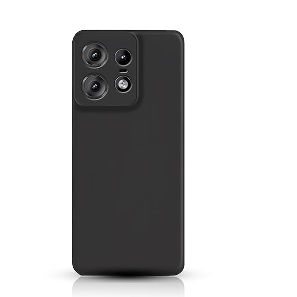 For Motorola Edge 50 Pro ケース ブラック Edge 50 Pro 用の保護ケース TPU [傷防止 軽量 柔軟 薄型 ..