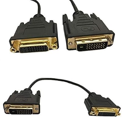 DVIケーブル、DVI-D 24+1 デュアルリンクケーブル（デジタル） フェライトコア付き DVI 24+1 オス-DVI 24+5 メス 金メッキ端子、DVI 24+1ケーブル