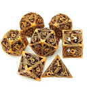 DND ダイスセット メタルダイス ダンジョンズアンドドラゴンズ ダイス ギフト 多面体ダイスセット ロールプレイングダイス D20 中空多面体ダイスセット ダ...