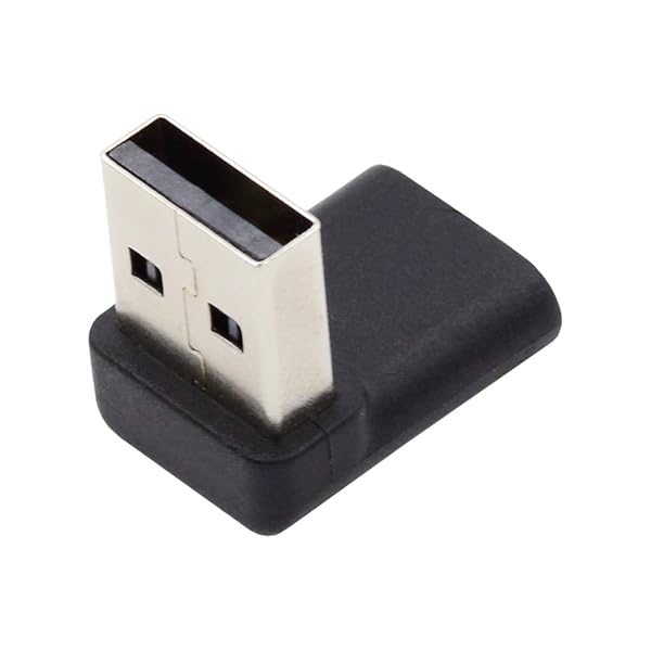 USB-C タイプ C 女性 90 度アップ USB 3.0 A 男性データ アダプターのラップトップ デスクトップの角度を付けます。