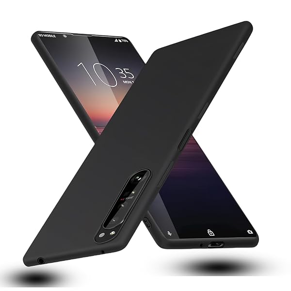 Xperia 1 II ケース SO-51A / SOG01 スマホケース シリコン オッポ リノ 耐衝撃 ソフト 黒 薄型 ストラ..