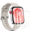 【3枚セット】For HUAWEI Watch Fit3 用 フィルム 柔らかいTPU製 3D全面保護 薄い 気泡レス キズ修復 高透過率 スクラッチ防止 保護...