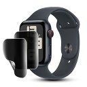 【覗き見防止 2枚セット】Apple Watch series SE / 6 / 5 / 4 / 3用 保護フィルム 液晶保護 プライバシー保護 キズ防止 TP...
