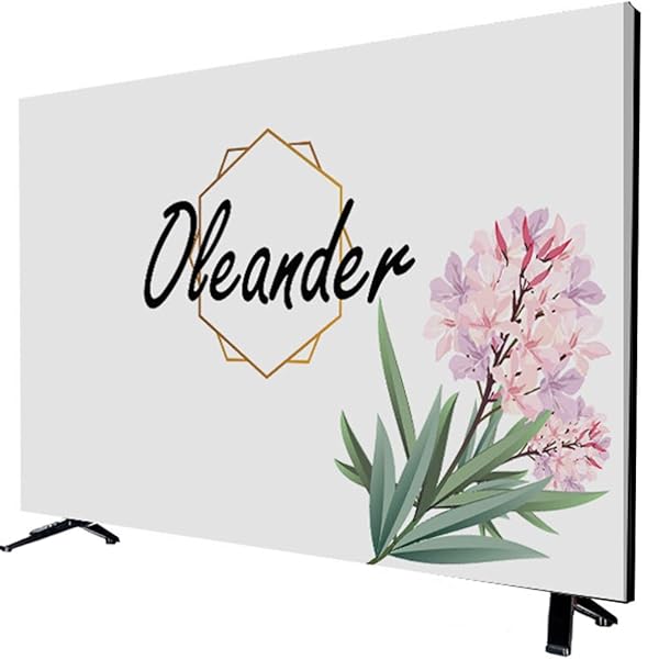 液晶テレビカバー 北欧風 防塵 汚れ防止 インテリア テレビアクセサリー 可愛い 45インチ（花）
