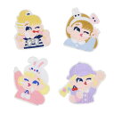 ワッペン アイロン刺繍 アップリケ DIY服 可愛いこ娘 モチーフ おしゃれ 装飾 男の子 女の子 保育園 幼稚園 パッチ 補修 4枚セット 衣類 浴衣 手袋 手帳 飾り(3)