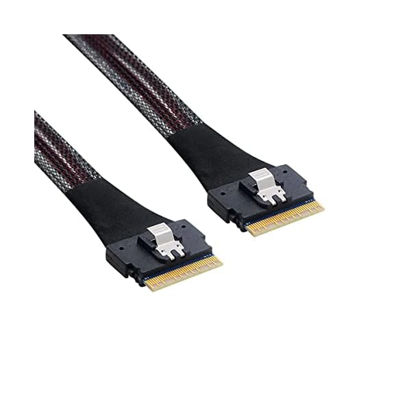 PCI-E 饤 SAS 4.0 SFF-8654 8i 74ԥ ۥ - SFF-8654 74ԥ  SAS åȥ֥ 50cm