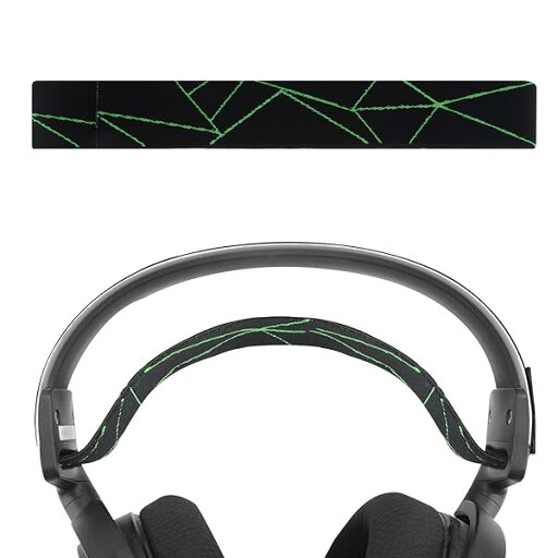ヘッドバンド 互換性 ヘッドホンヘッドバンド伸縮素材 パッド SteelSeries Arctis 7, Arctis 9X, Arctis PRO 対応 交換用 (ブラック 白い) ヘッドバンド 互換性 ヘッドホンヘッドバンド伸縮素材 パッド SteelSeries Arctis 7, Arctis 9X, Arctis PRO 対応 交換用 (ブラック 白い)