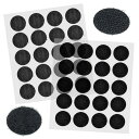 丸型 面ファスナー 両面テープ付き マジック付きテープ マジック シール 粘着テープ 強力粘着 DIY 手芸 円形 オスメスセット 多用途 業務用 家庭用 固定用 20組入 (ブラック, 直径20mm)(3)