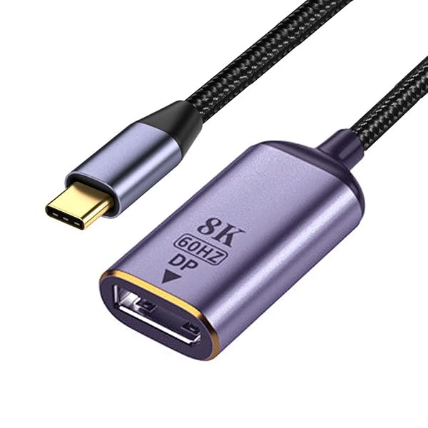 CY USB C - Displayportアダプター USB4 Type C ソースからDP Displayport メスケーブルディスプレイ 8K 60HZ UHD 4K モニターディスプレイアダプター