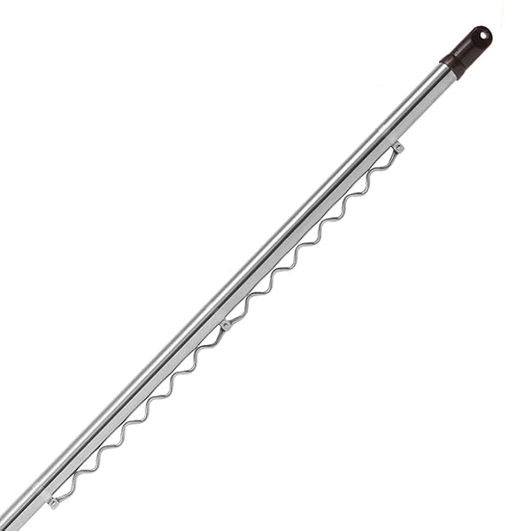 室内 ものほし竿 ステンレス 28個防風フック付き 伸縮165cm-300cm ものほしざお 物干し 室内 屋外 物干し竿 3m ハンガーかけ竿 ブラウン (ハンガーかけ竿3m 28フック付き 1本)