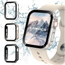 【3枚セット】 アップルウォッチ 防水 カバー 保護 iWatch 41mm Series9 Series8 Series7 直角エッデザイン apple watch 用 ケース 対応 41mm クリア と スターライト と ブラック
