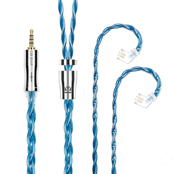 イヤフォン ケーブル QDC 2.5mm KBEAR 耀 KBX4989 6N単結晶銅 4芯 イヤホン リケーブル バランス イヤ..