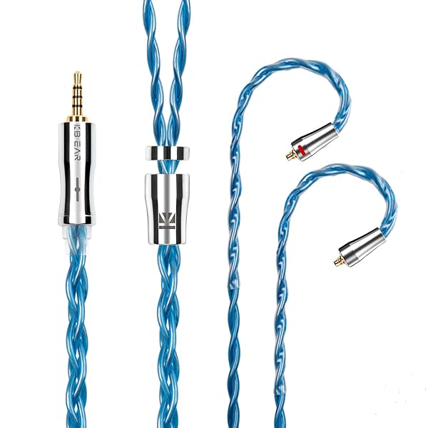 イヤフォン ケーブル mmcx 2.5mm KBEAR 耀 KBX4989 6N単結晶銅 4芯 イヤホン リケーブル バランス イヤ..