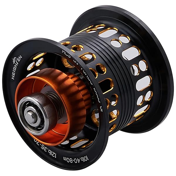 リール スプール BOOST 2段階可動 ダイワ(DAIWA) ベイトリール 替えスプール ベアリング付き スティーズ/ジリオン/リョウガ/モアザン/シルバーウルフ(ブラック＆ゴールド) (716)