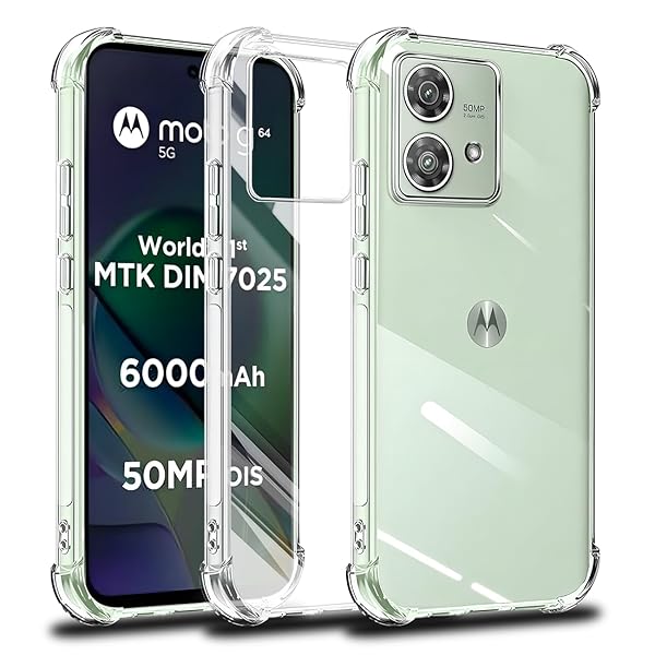 対応 Moto G64 5G ケース MotoG64 5G クリア ケース Moto G64 5G あんしんファミリースマホ MotoG64 5G カバー TPU 保護ケース Moto G64 5G カバー背面 シェル クバー ソフト 透明シェル ン