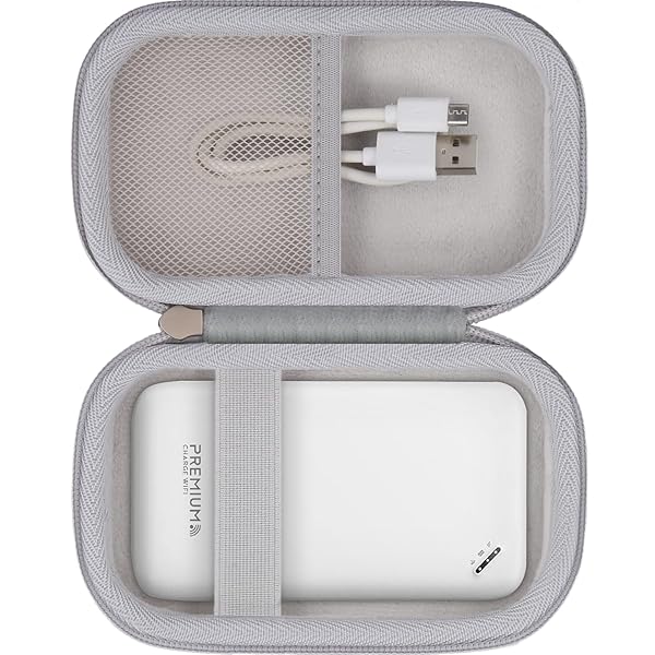 (ケースのみ)PREMIUM CHARGE プレミアムチャージWiFi 100GB/50GB/ 10GBモバイルルーター ポケットwifi収納ケース，グレー-