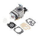 キャブレターキット 刈払機 草刈機用 MP15 43CC 52CC CG430 CG520 BC430 BC520 用 修理キット付き ブラシカッターグラストリ...
