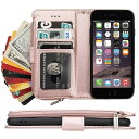 for iPhone 6S 6 ケース アイフォン 6 6S 通用 ケース 手帳型 for iPhone6s 財布型 for iPhone6 背面ICカード コ...