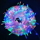 LEDイルミネーションライト 500球 30m クリスマス飾り 8パターン 部屋 LED電飾 屋外 防水 パーティー・イベント装飾 記憶機能付き 複数連結可マル...
