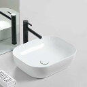 洗面ボウル おしゃれ | 置き型 | 陶器製 | 手洗い器 | 洗面台用 | 455×320×135 | 長方形