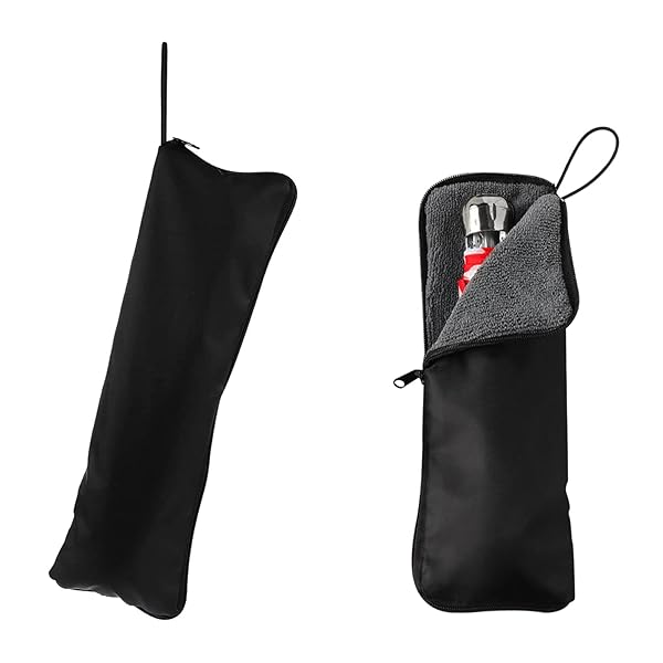 傘ケース 折り畳み 傘カバー 傘袋 超 吸水 携帯便利 マイクロファイバー 折りたたみ傘ケース 軽量 梅雨 通勤 通学(35*12cm ブラック)