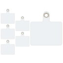 6パック携帯電話ストラップテザー、ユニバーサルPVCリストフォンストラップ電話ストラップテザータブ、ほとんどのスマートフォンと互換性のある金属リング付き(とうめ...