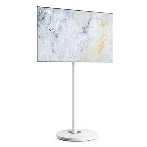 DESIGN テレビスタンド キャスター付き 32～65Vインチ対応 リビングルーム 自立式 移動式 シンプル スマート スリム ホワイト マスターシリーズ