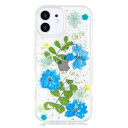 iPhone 12 mini ケース クリア かわいい 花柄 真花 ドライフラワー 薄型 軽量 透明 ソフト TPU 耐衝撃 お洒落 綺麗 美しい 本物の花 花...