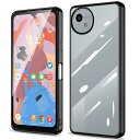 aquos wish4 ケース クリア 透明 SH-52E ケース 耐衝撃 sh52e スマホケース アクオスwish4 カバー スマホ 可愛い 携帯ケース tpu ラップホール付き(ブラック)