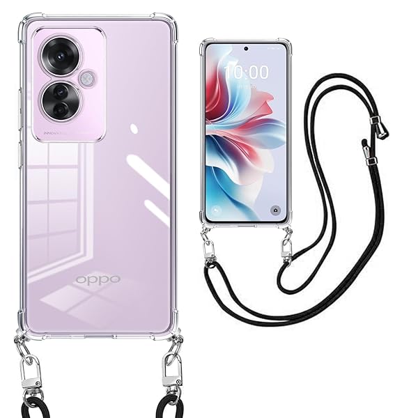 OPPO Reno11 A ケース OPPO RENO 11 A カバー ショルダー クリア カバー OPPO Reno 11A スマホケース オッポリノリノ11A カバー 耐衝撃 おっぽ スマホ reno11 a ケース 薄型 TPU 軽量 肩がけ