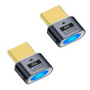 HDMIバーチャル・ディスプレイ 2本 HDMI エミュレータ HDMIダミープラグ DDC EDIDエミュレーター 4K@60HZ (HDMI) (2)