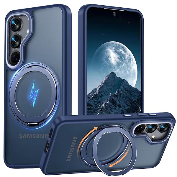 Galaxy S25 用 ケース Magsafe対応 ギャラクシーs25 / SC-51F / SCG31 カバー 360°回転スタンド スマホ..