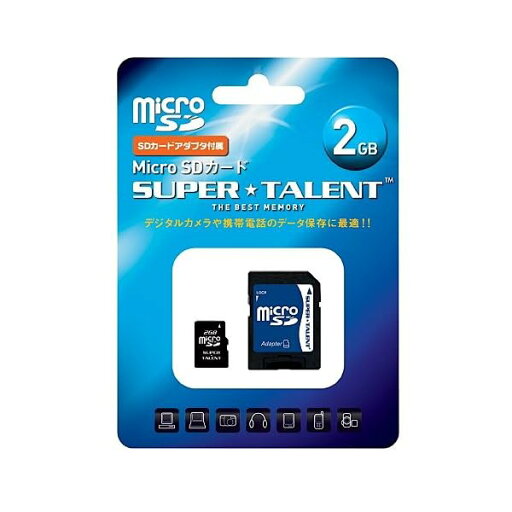 SuperTalent microSDカード 2GB ST02MSDA SuperTalent microSDカード 2GB ST02MSDA