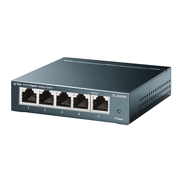 5ポート スイッチングハブ 10/100/1000Mbps ギガビット 金属筺体 設定不要 メーカーライフタイム TL-SG105