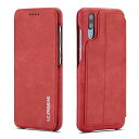 Huawei P30 pro ケース 手帳型 スマホケース 高級PUレザー 手作り 薄型 スタンド機能 カード収納 多色 上品 耐衝撃 マグネット - レッド