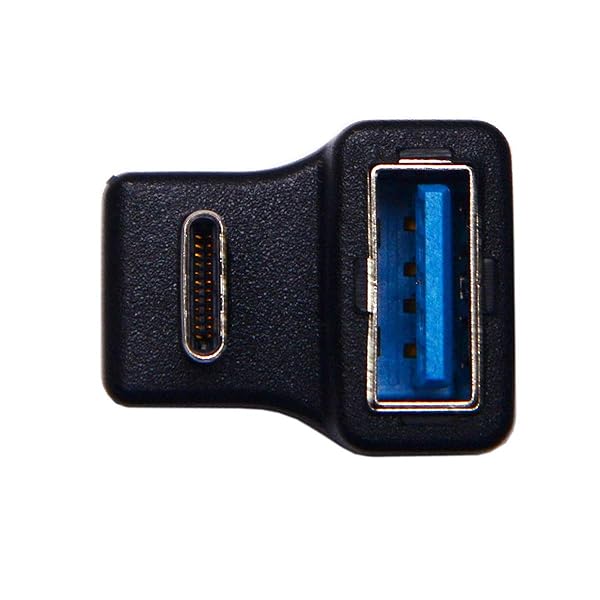 180度アップ＆ダウンアングルType-C USB-C OTGからUSB 5.0メス拡張アダプター（携帯電話およびタブレット用）