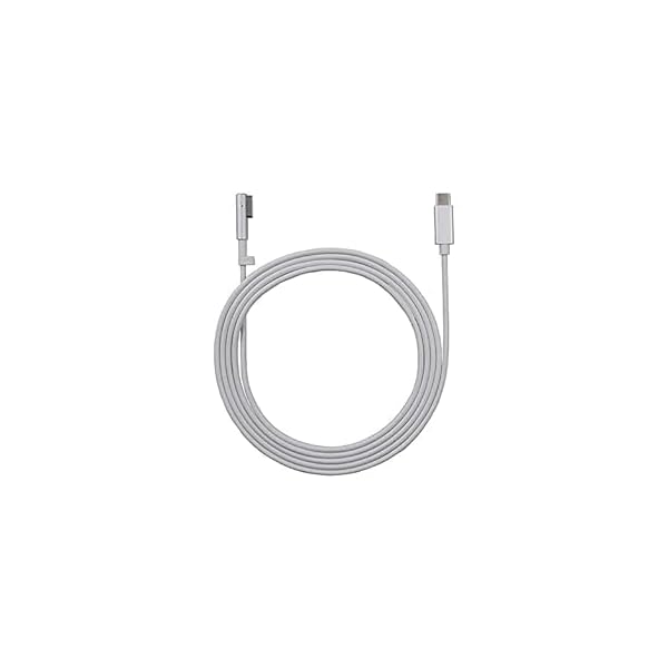 Layy Type-C USB C-磁気充電ケーブル，ラップトップ充電ケーブル(L-Tip）互換MacBook Air Pro（白), Magsafe1ラップトップ充電ケーブルと