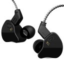 CCZ Melody インイヤーモニター 有線イヤホン インイヤーイヤホン マイクなし IEM HIFIベース 1DD 1BA付き イヤーフィン 4N OFCケーブル ミュージシャン/歌手/ステージ上/スタジオ用 (ノミック、ダークブラック)