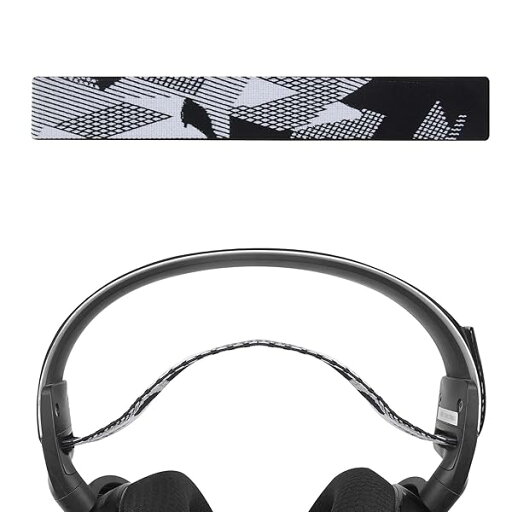 ヘッドバンド 互換性 ヘッドホンヘッドバンド ラムスキン 伸縮素材 パッド スティールシリーズ SteelSeries Arctis 7, Arctis 9X, Arctis PRO 対応 交換用 (ブラック 白い) ヘッドバンド 互換性 ヘッドホンヘッドバンド ラムスキン 伸縮素材 パッド スティールシリーズ SteelSeries Arctis 7, Arctis 9X, Arctis PRO 対応 交換用 (ブラック 白い)
