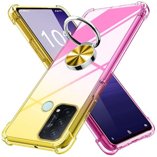 OPPO Reno5 A ケース リング付き クリア 薄型 グラデーション色 ケース 軽量 tpu 耐衝撃 スマホケース 透明 米軍MIL規格取得 おしゃれ 黄変防止防塵一体型 人気 車載ホルダー オッポ リノ5 a 携帯カバー ゴールド/ピンク M OPPO Reno5 A ケース リング付き クリア 薄型 グラデーション色 ケース 軽量 tpu 耐衝撃 スマホケース 透明 米軍MIL規格取得 おしゃれ 黄変防止防塵一体型 人気 車載ホルダー オッポ リノ5 a 携帯カバー ゴールド/ピンク M