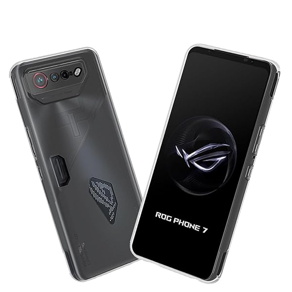 ASUS ROG Phone 7 用の スマホケース ROG 7 用の カバー TPU 超薄型 全面保護 ケース ソフト ケース クリア シリコン 透明 クリア...